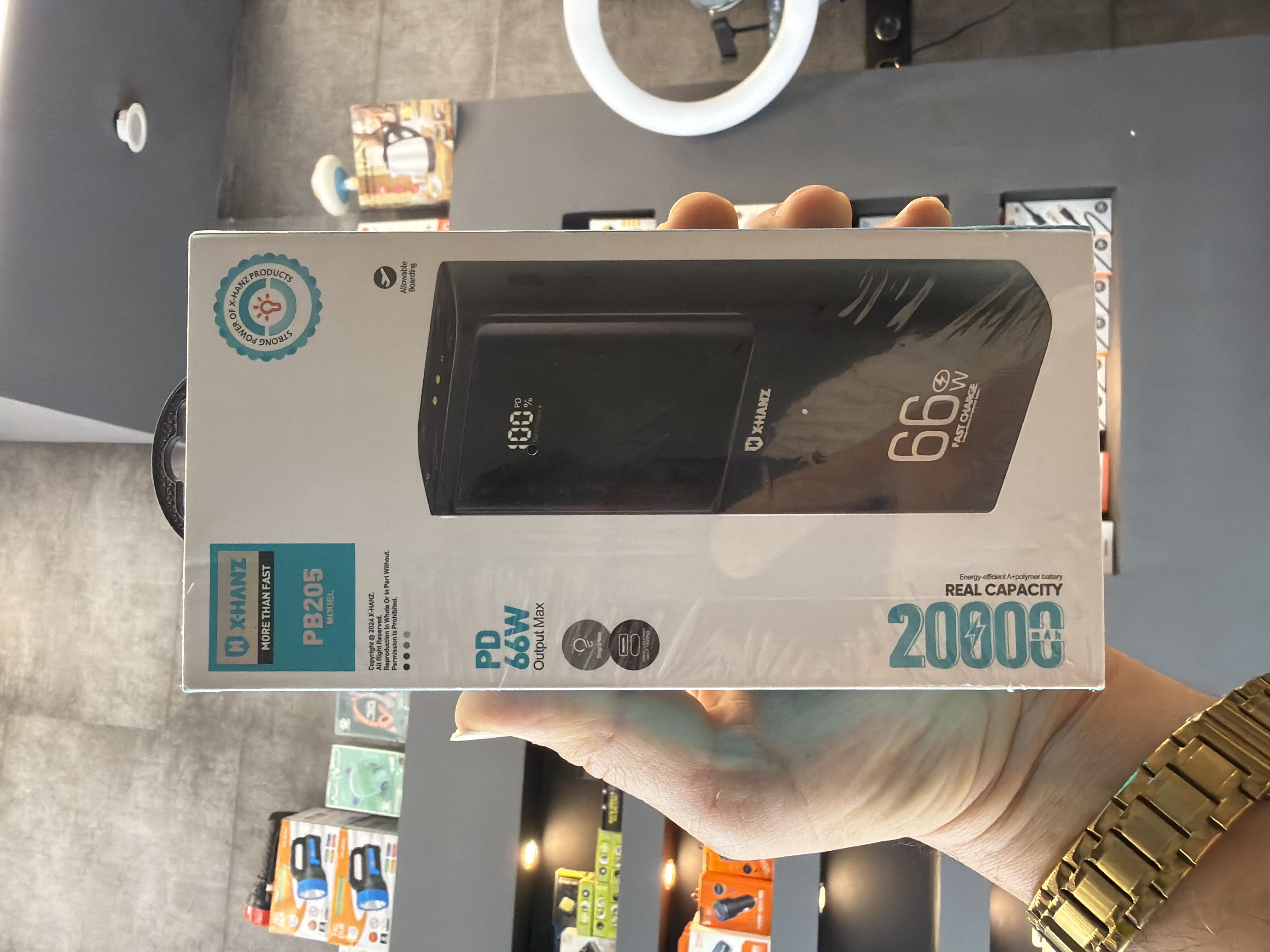 پاوربانک ایکس هانز مدل PB20۵ ظرفیت 20000 میلی آمپر ۶۶w